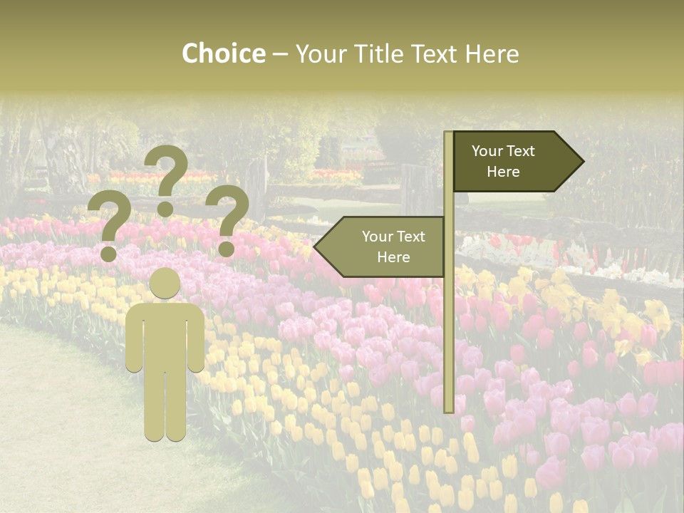 Floral Bloom Yellow PowerPoint Template