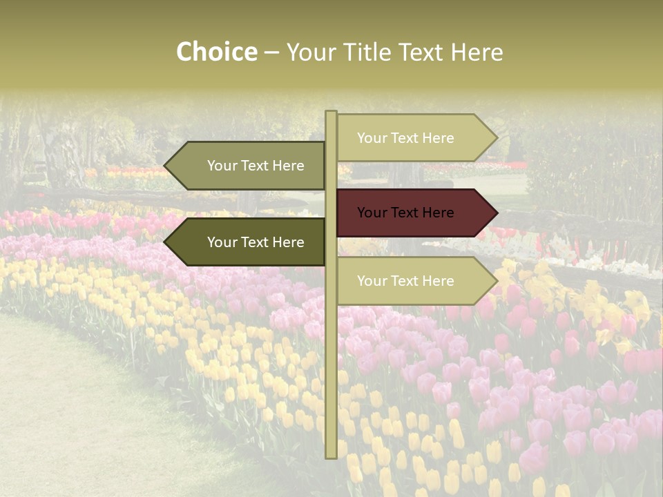 Floral Bloom Yellow PowerPoint Template