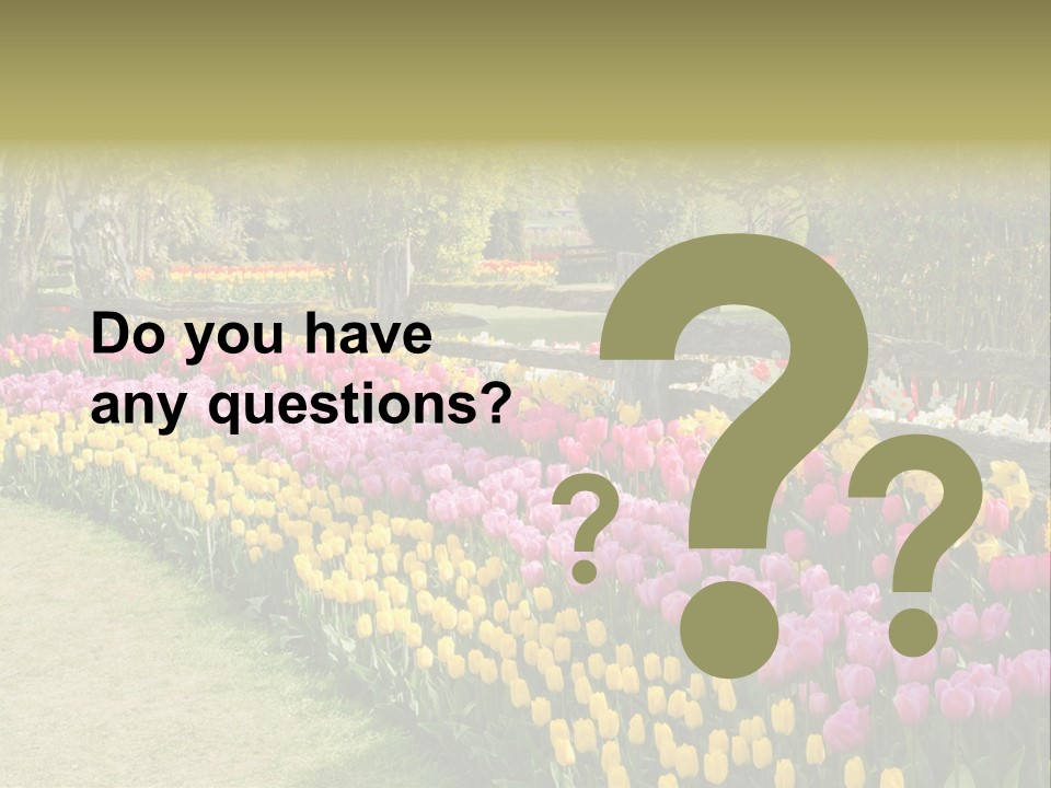 Floral Bloom Yellow PowerPoint Template