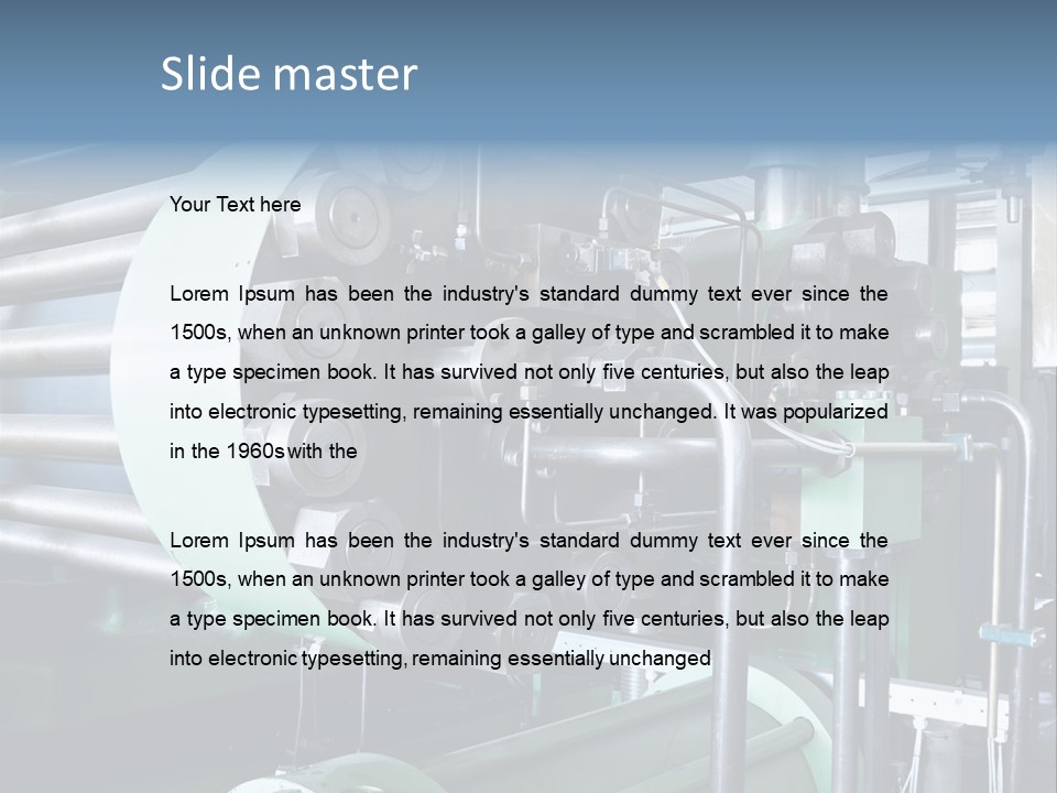 Production Manufacturing Construction PowerPoint Template