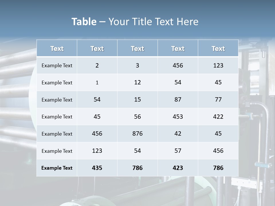 Production Manufacturing Construction PowerPoint Template
