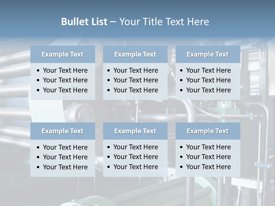 Production Manufacturing Construction PowerPoint Template