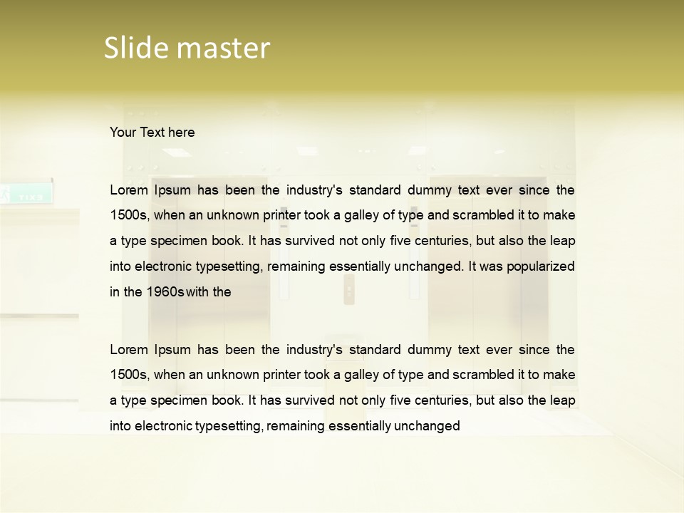 Walkway Department Indoor PowerPoint Template