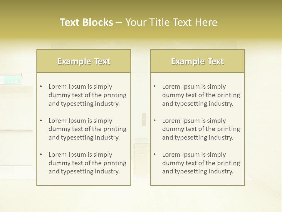 Walkway Department Indoor PowerPoint Template
