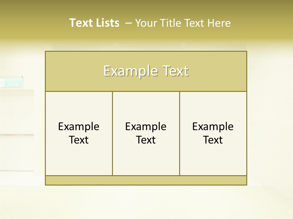 Walkway Department Indoor PowerPoint Template