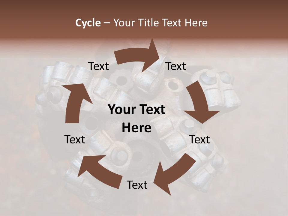 Fuel Hole Polychrystalline PowerPoint Template
