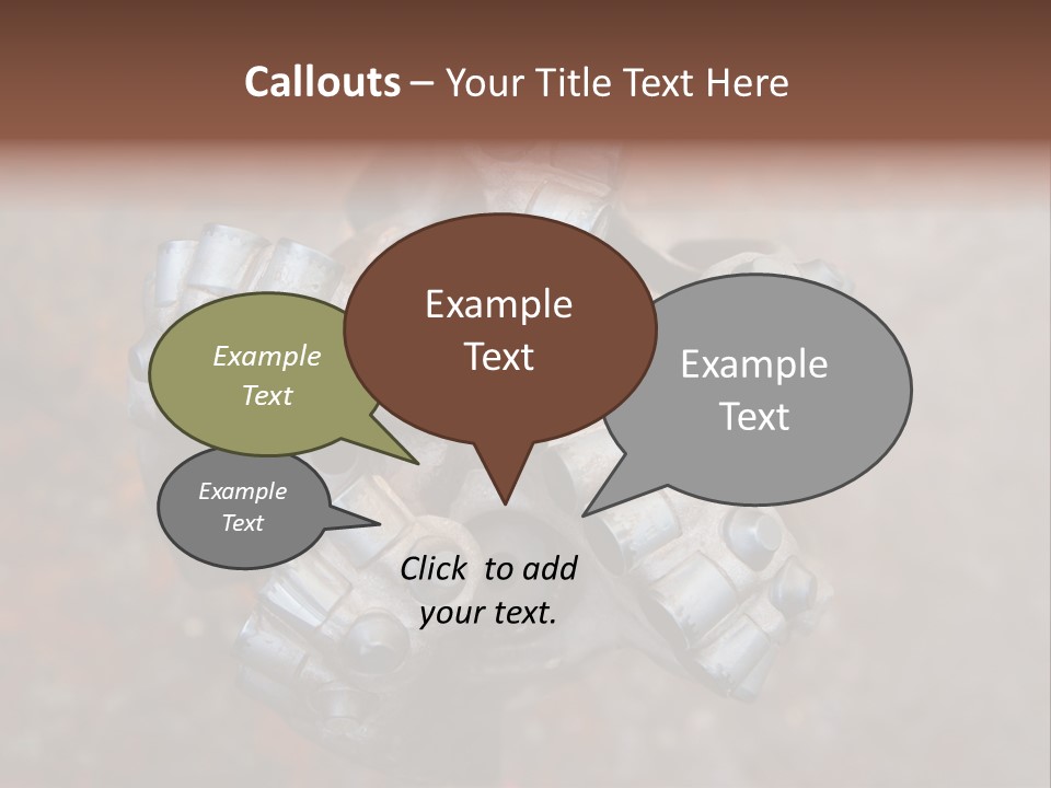 Fuel Hole Polychrystalline PowerPoint Template