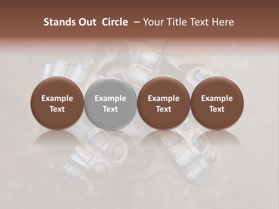 Fuel Hole Polychrystalline PowerPoint Template