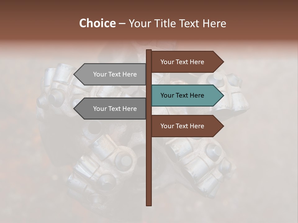 Fuel Hole Polychrystalline PowerPoint Template
