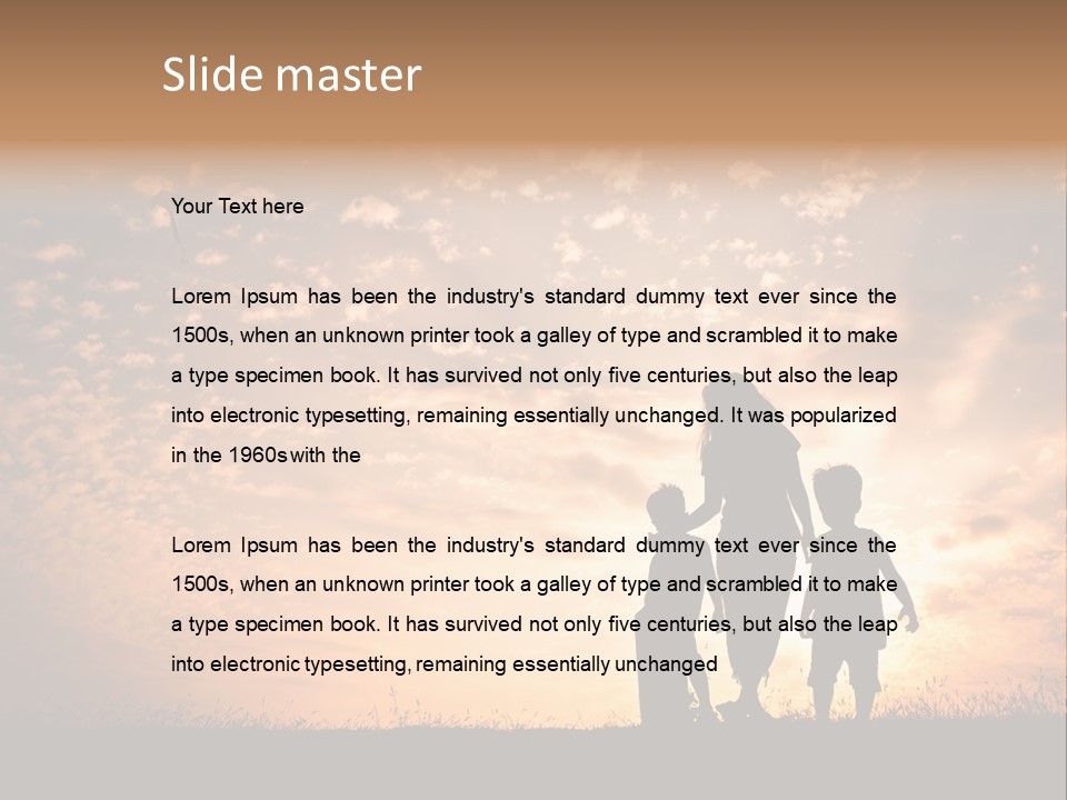 Play Three Horizontal PowerPoint Template