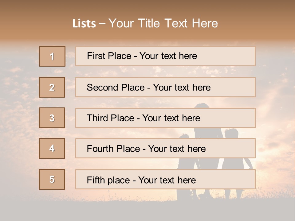 Play Three Horizontal PowerPoint Template