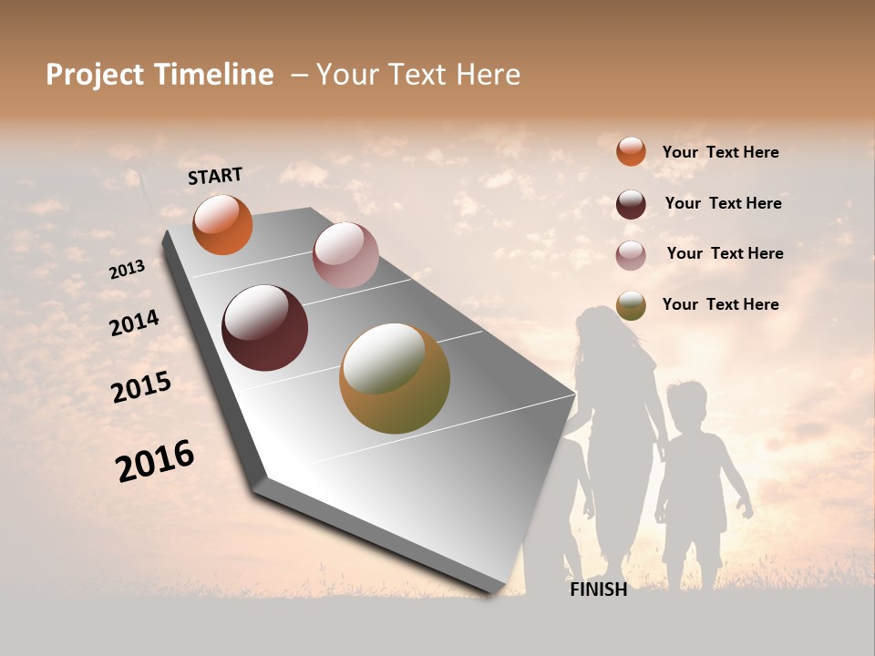 Play Three Horizontal PowerPoint Template