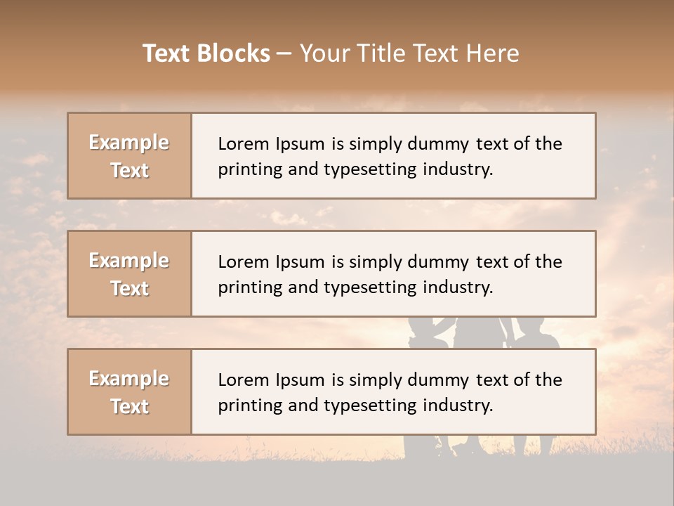 Play Three Horizontal PowerPoint Template