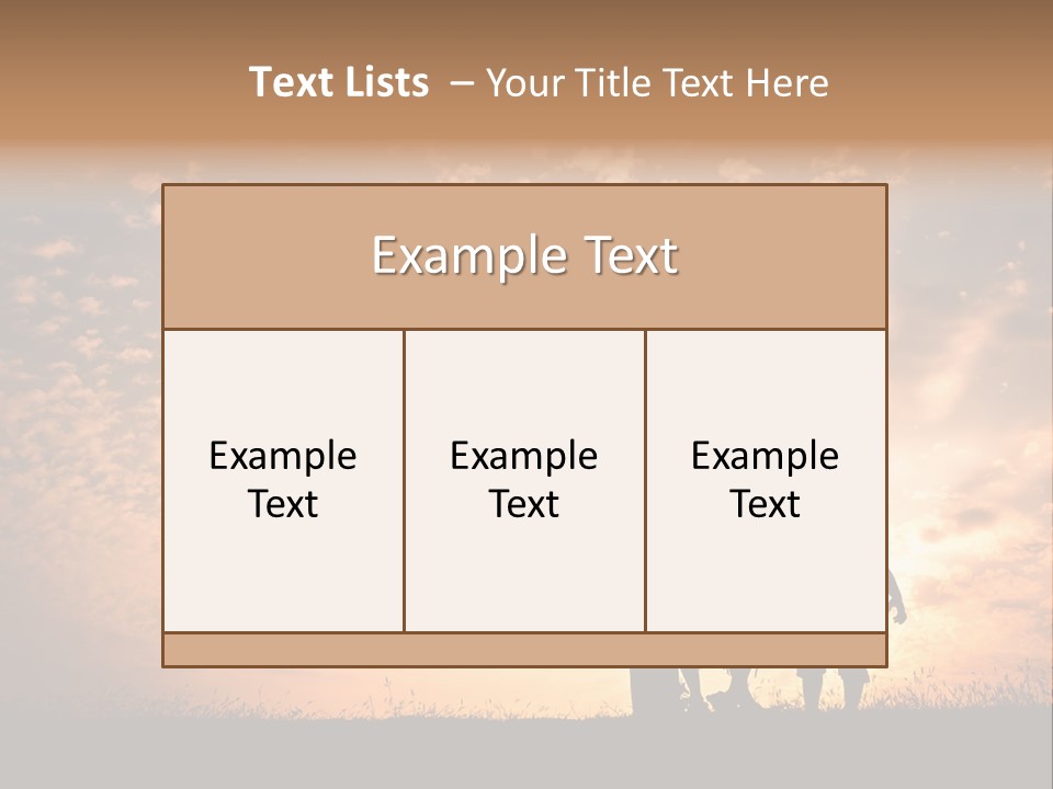Play Three Horizontal PowerPoint Template