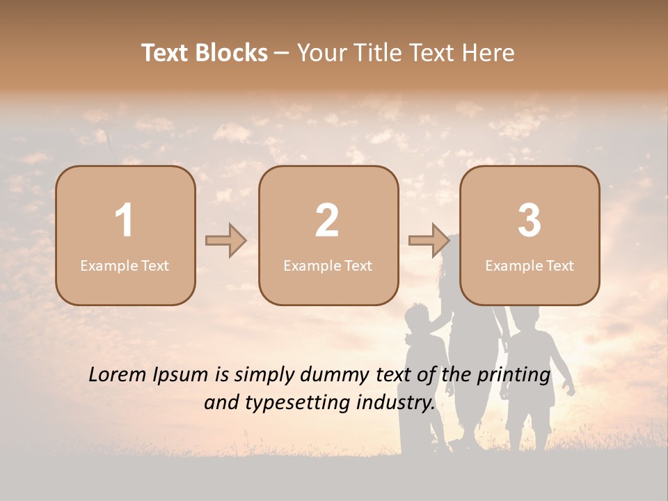 Play Three Horizontal PowerPoint Template