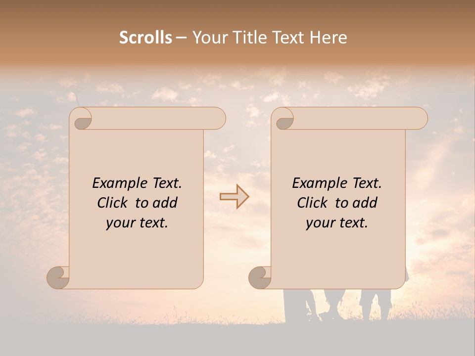Play Three Horizontal PowerPoint Template
