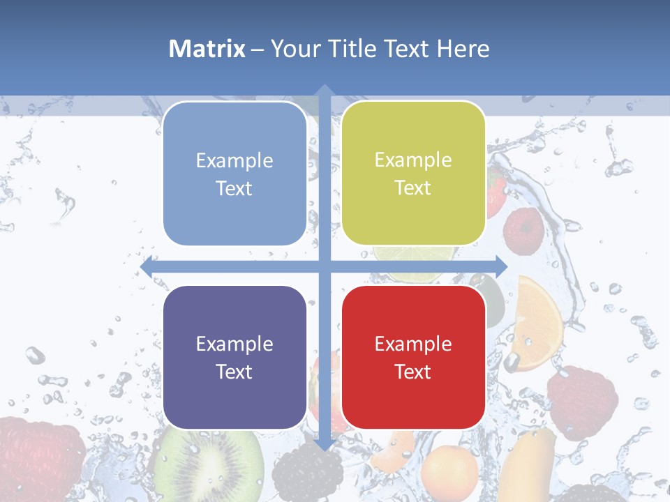 Splashing Citrus Water PowerPoint Template