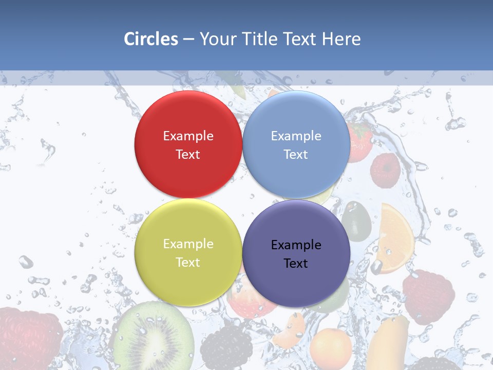 Splashing Citrus Water PowerPoint Template