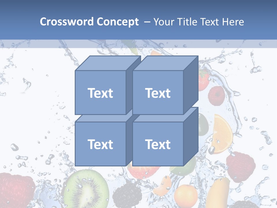 Splashing Citrus Water PowerPoint Template