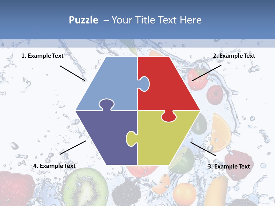 Splashing Citrus Water PowerPoint Template