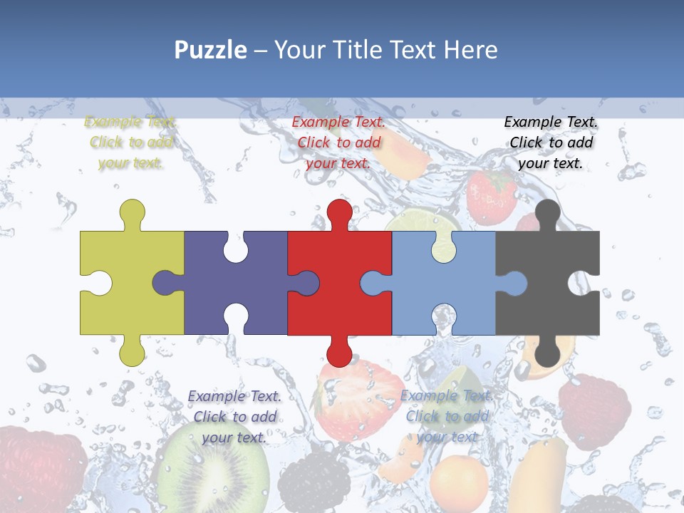 Splashing Citrus Water PowerPoint Template