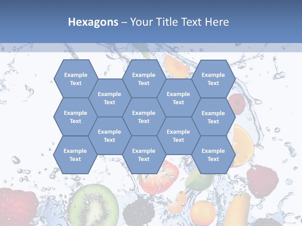 Splashing Citrus Water PowerPoint Template