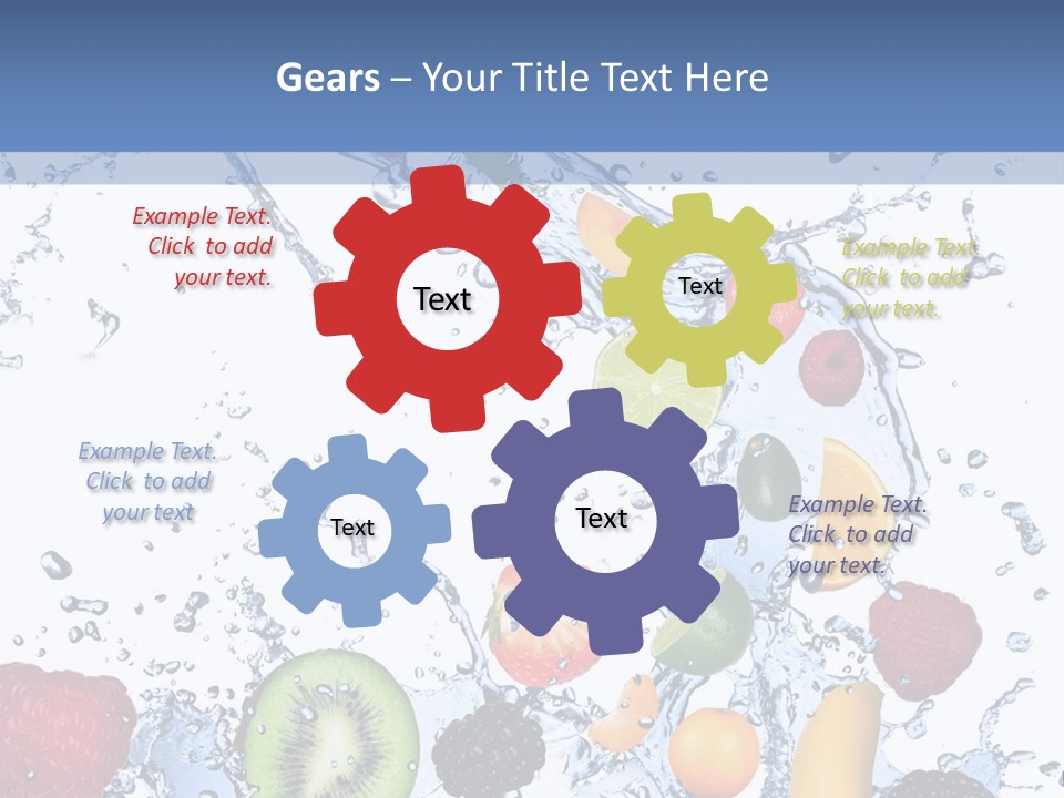 Splashing Citrus Water PowerPoint Template