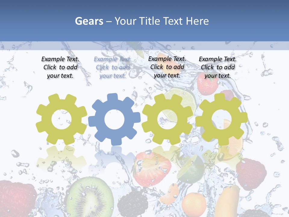 Splashing Citrus Water PowerPoint Template