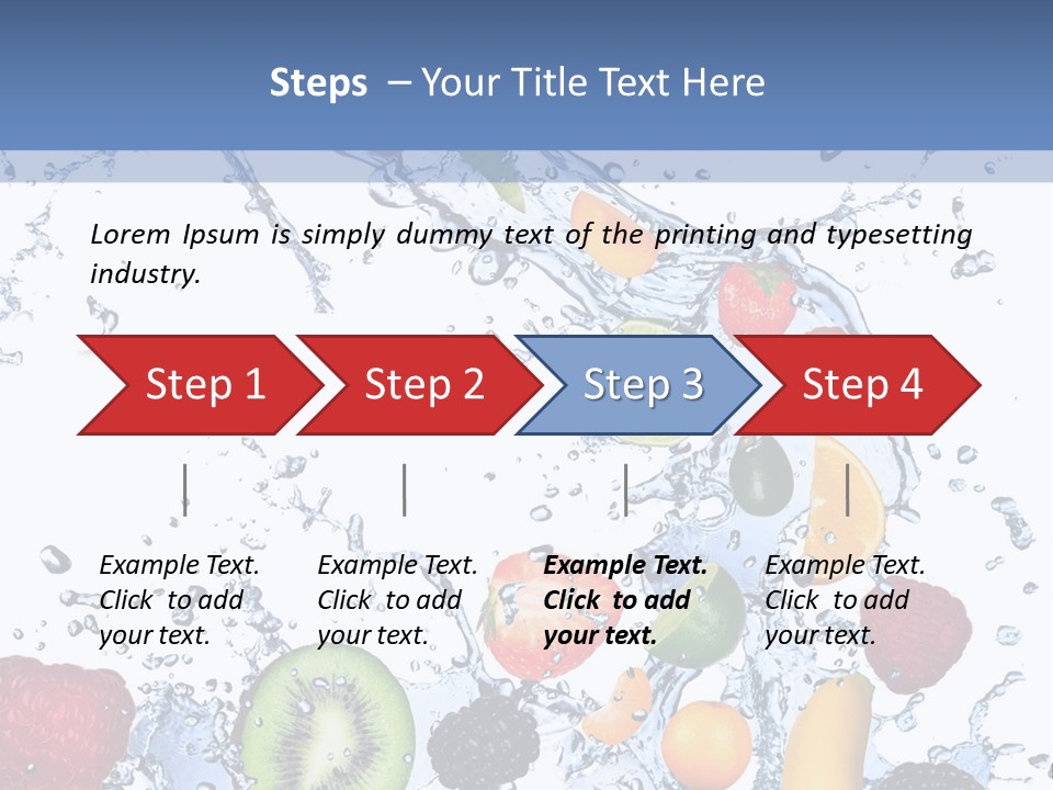 Splashing Citrus Water PowerPoint Template