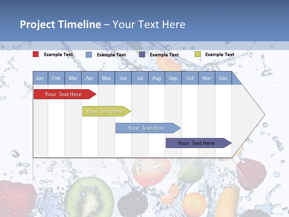 Splashing Citrus Water PowerPoint Template