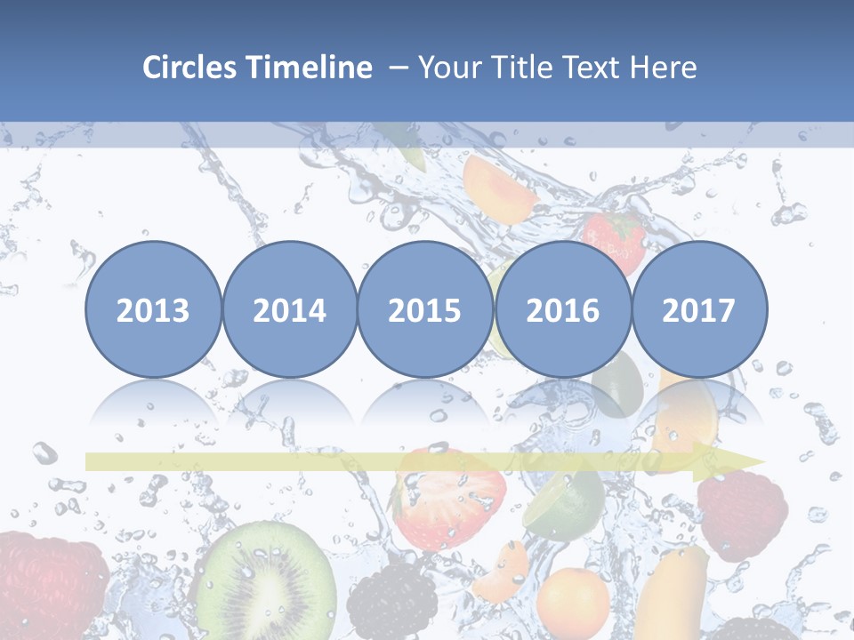 Splashing Citrus Water PowerPoint Template