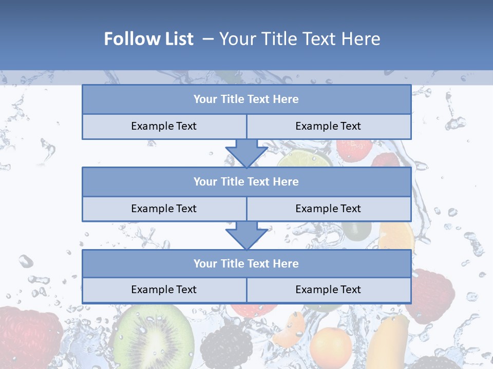 Splashing Citrus Water PowerPoint Template