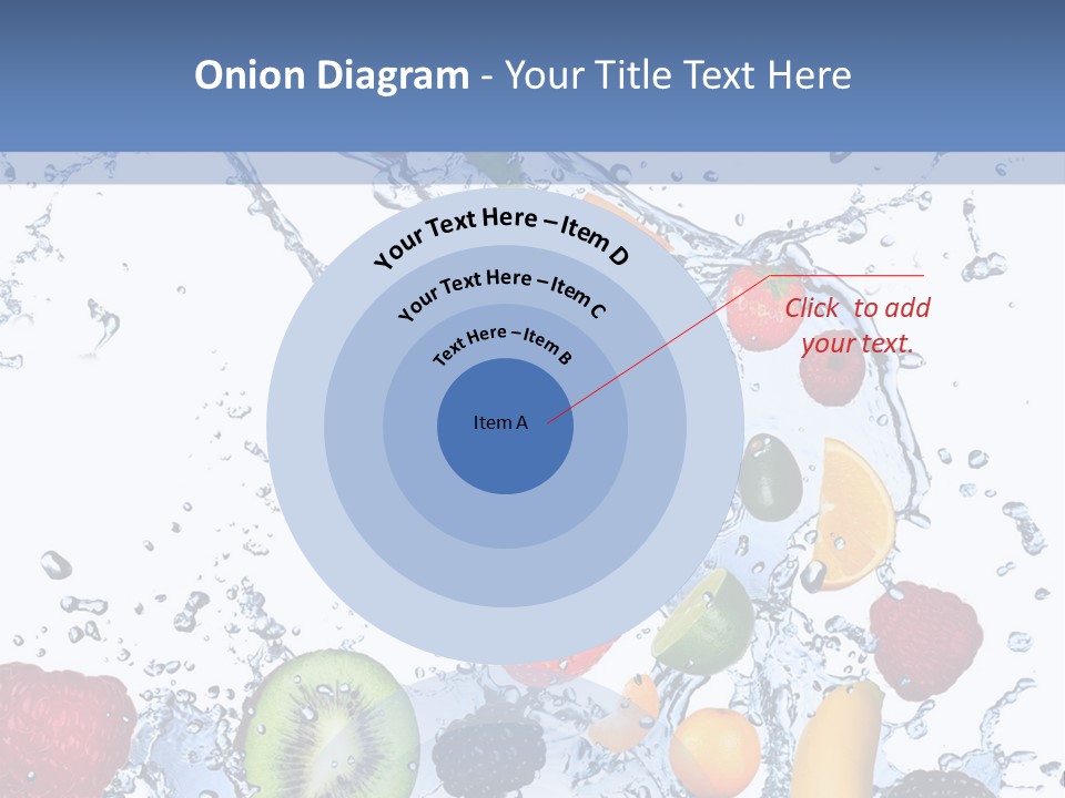 Splashing Citrus Water PowerPoint Template