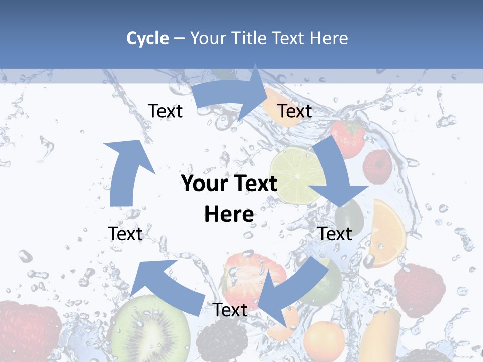 Splashing Citrus Water PowerPoint Template