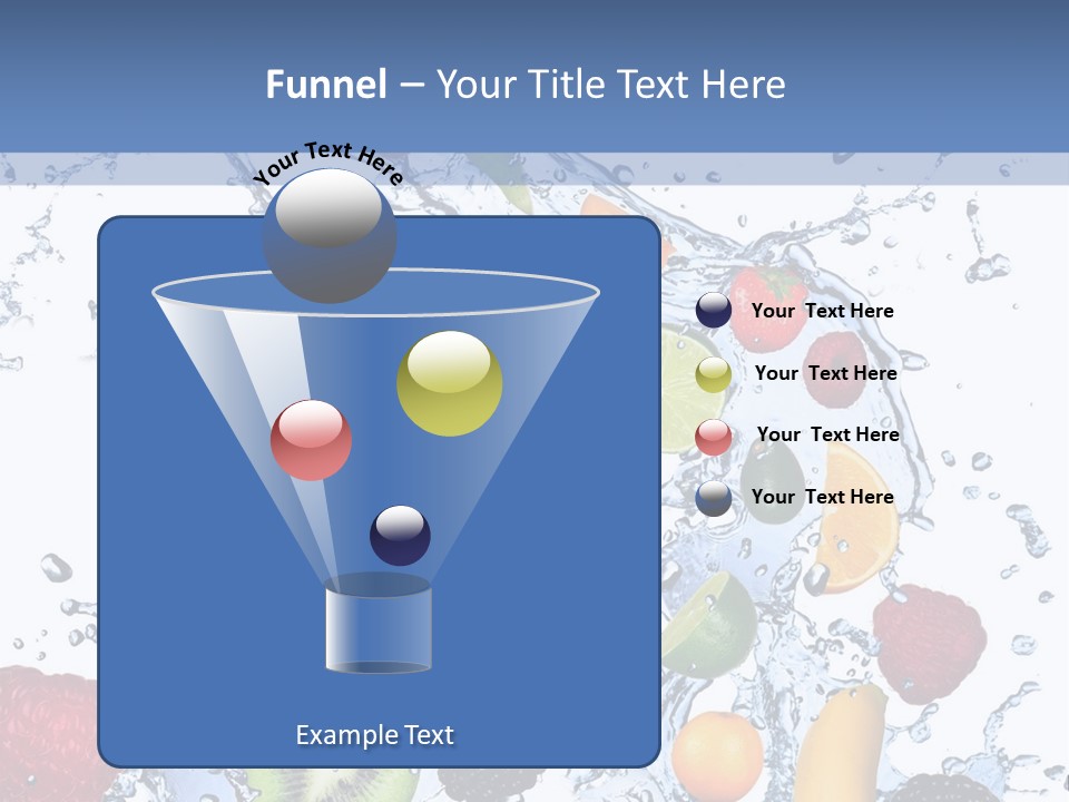 Splashing Citrus Water PowerPoint Template