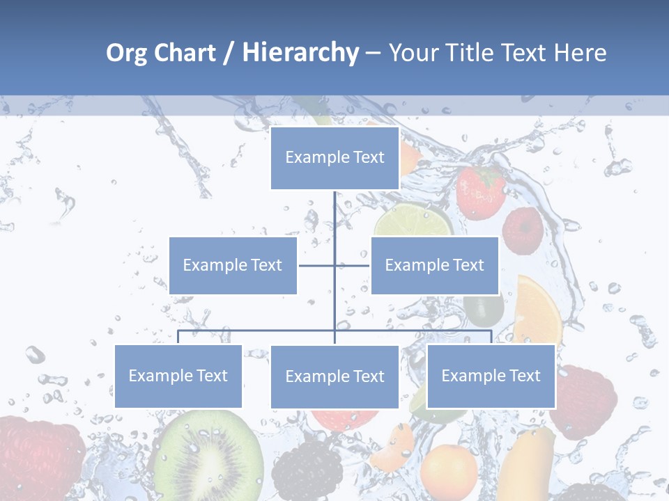 Splashing Citrus Water PowerPoint Template