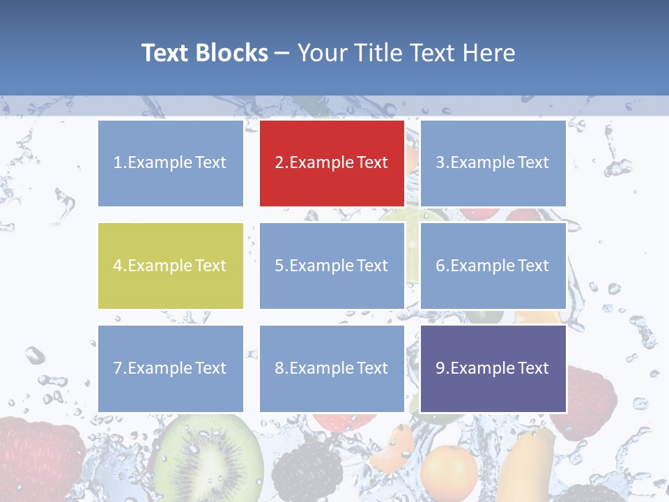 Splashing Citrus Water PowerPoint Template