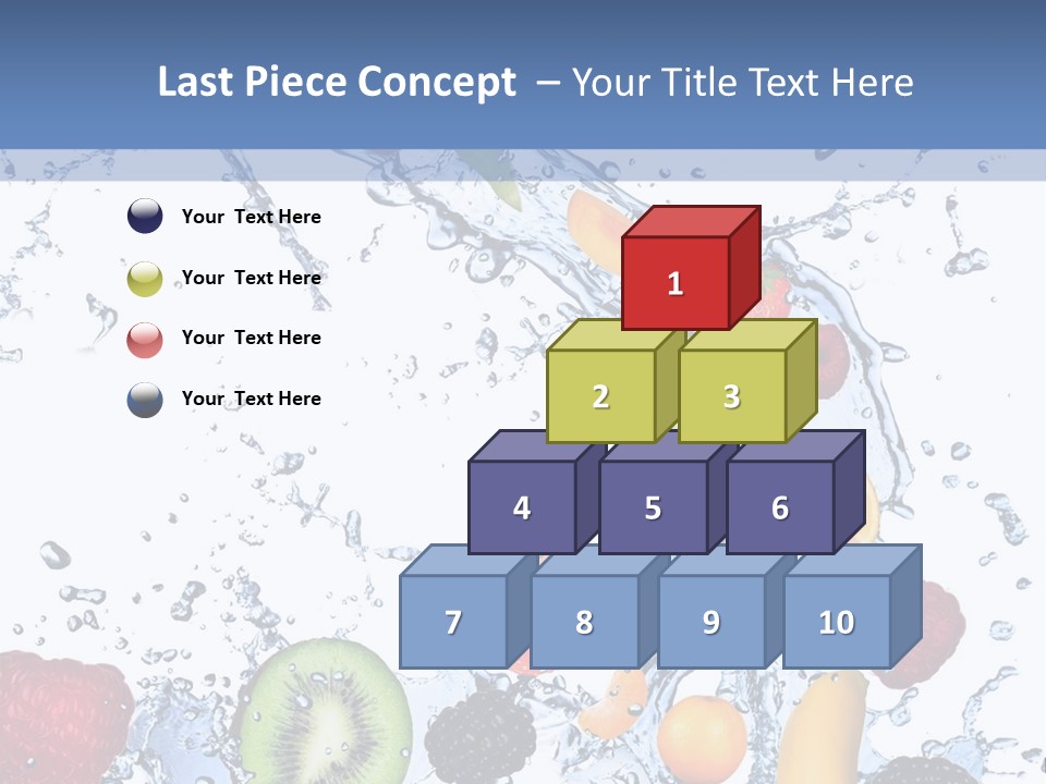 Splashing Citrus Water PowerPoint Template