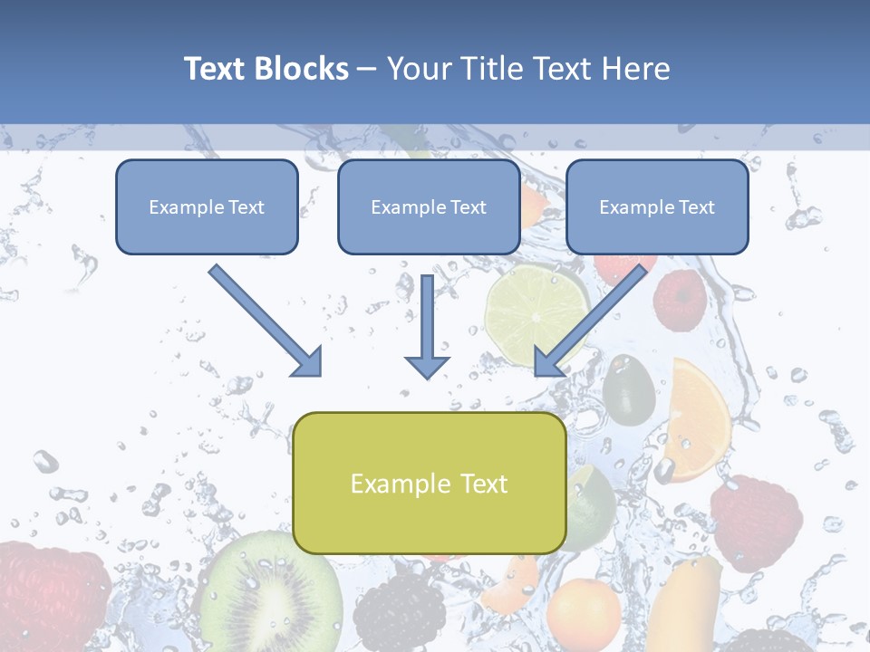 Splashing Citrus Water PowerPoint Template