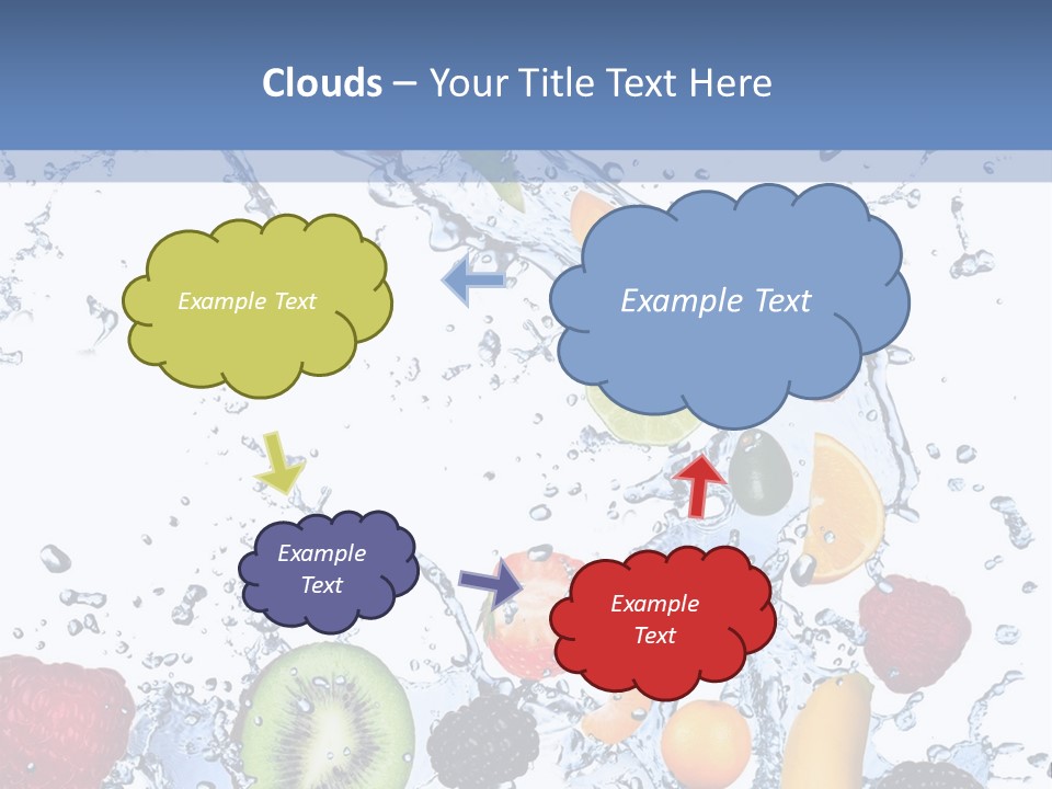 Splashing Citrus Water PowerPoint Template