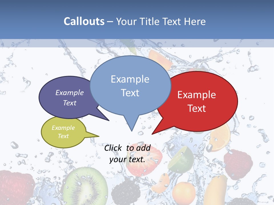 Splashing Citrus Water PowerPoint Template