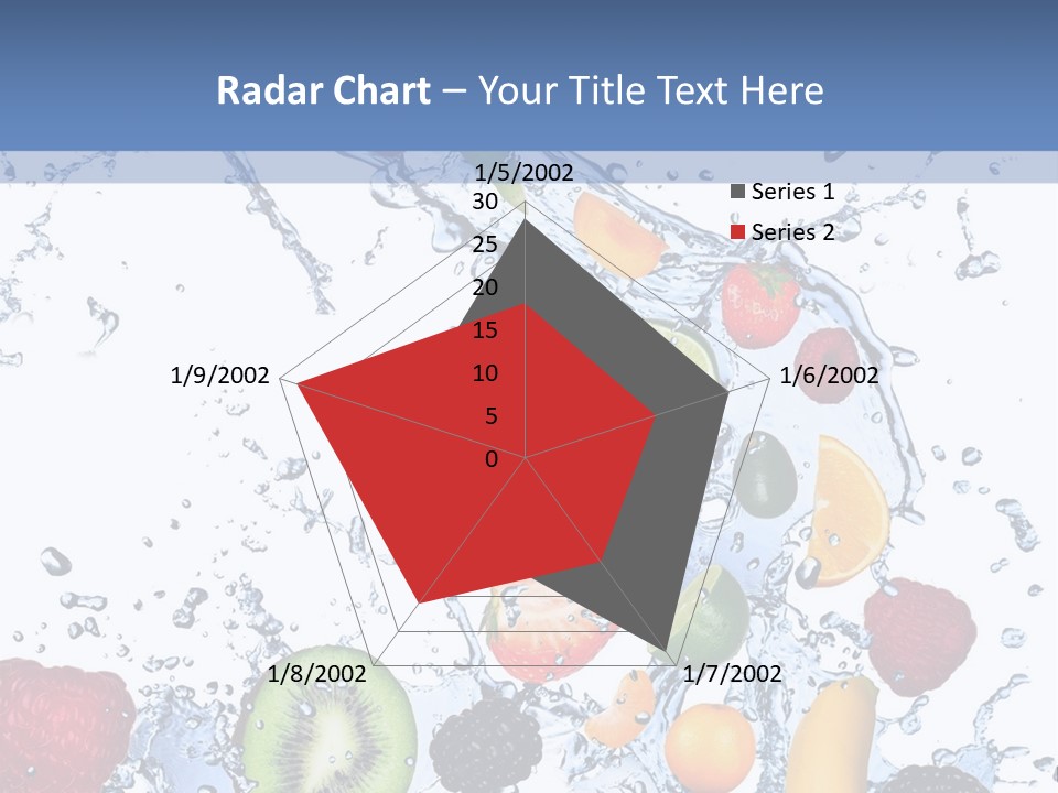 Splashing Citrus Water PowerPoint Template