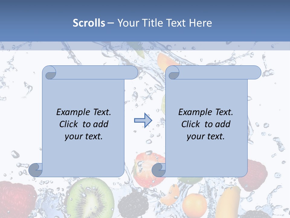 Splashing Citrus Water PowerPoint Template