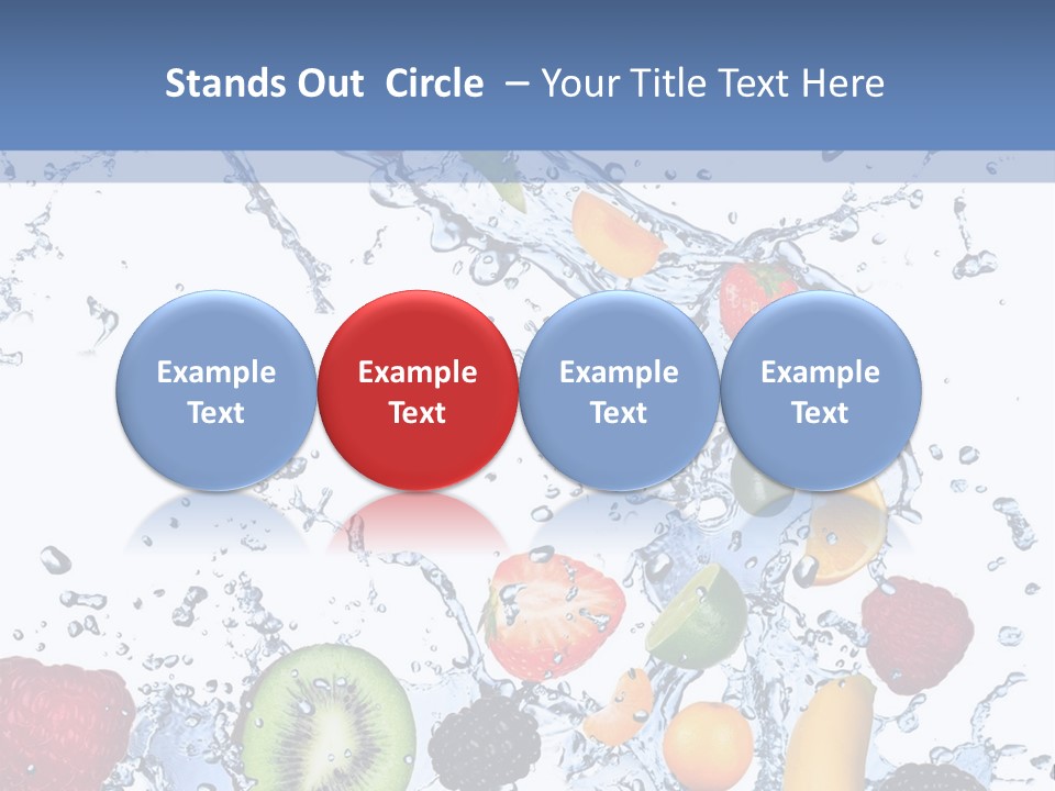 Splashing Citrus Water PowerPoint Template