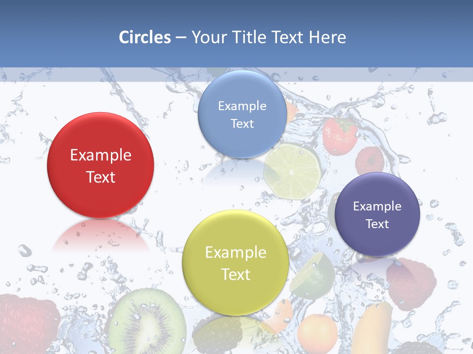 Splashing Citrus Water PowerPoint Template