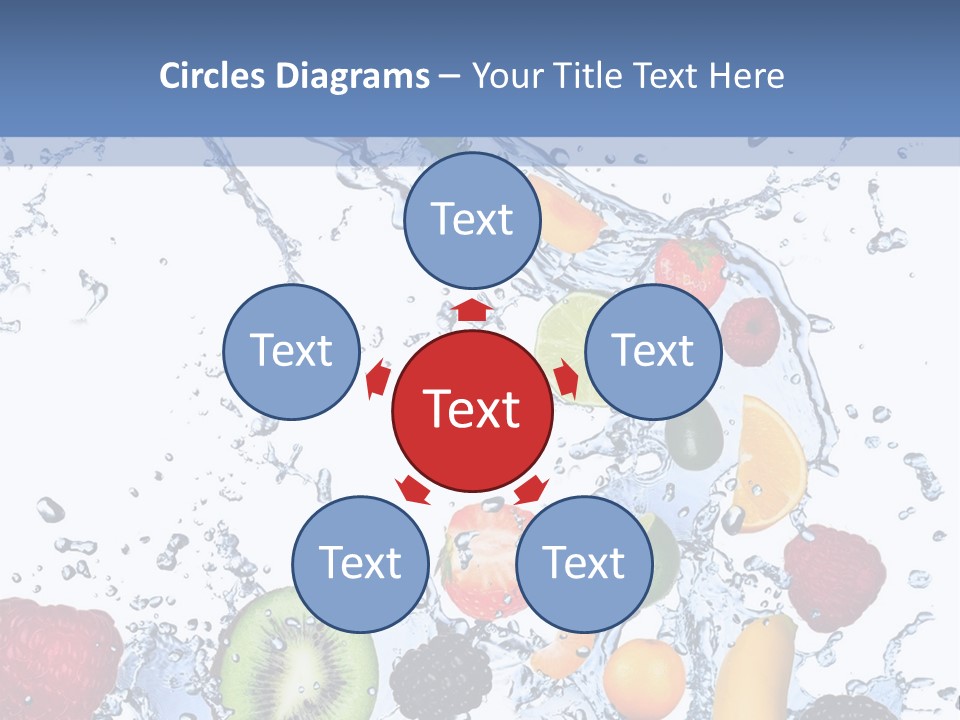 Splashing Citrus Water PowerPoint Template