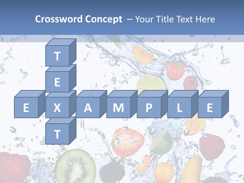 Splashing Citrus Water PowerPoint Template