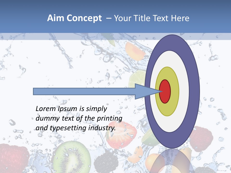 Splashing Citrus Water PowerPoint Template