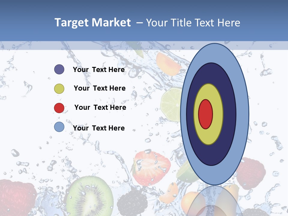 Splashing Citrus Water PowerPoint Template