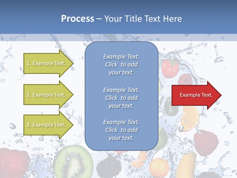 Splashing Citrus Water PowerPoint Template